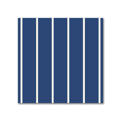 Cotton Sateen Fabric with Fine Pale Cream Stripes on Royal Blue, FACS-1293-152