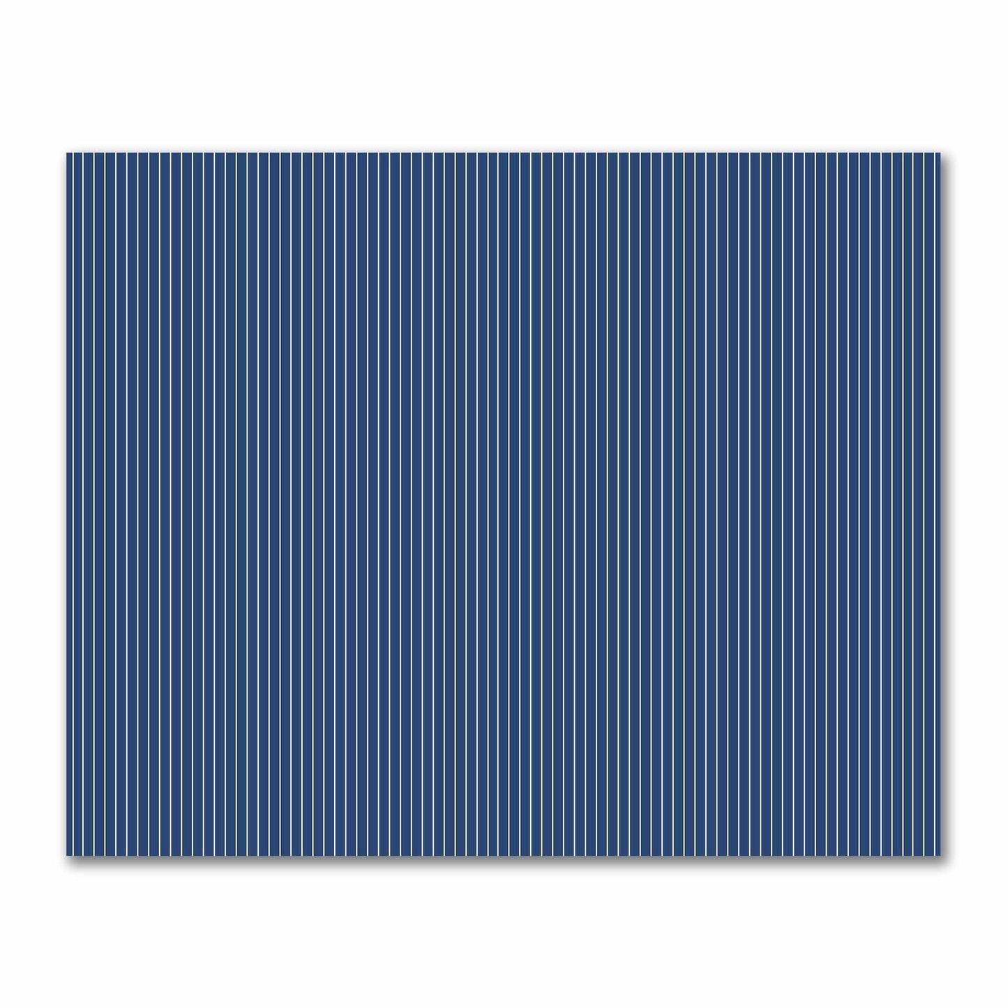 Cotton Sateen Fabric with Fine Pale Cream Stripes on Royal Blue, FACS-1293-152