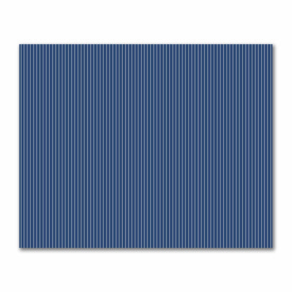 Cotton Sateen Fabric with Fine Pale Cream Stripes on Royal Blue, FACS-1293-152