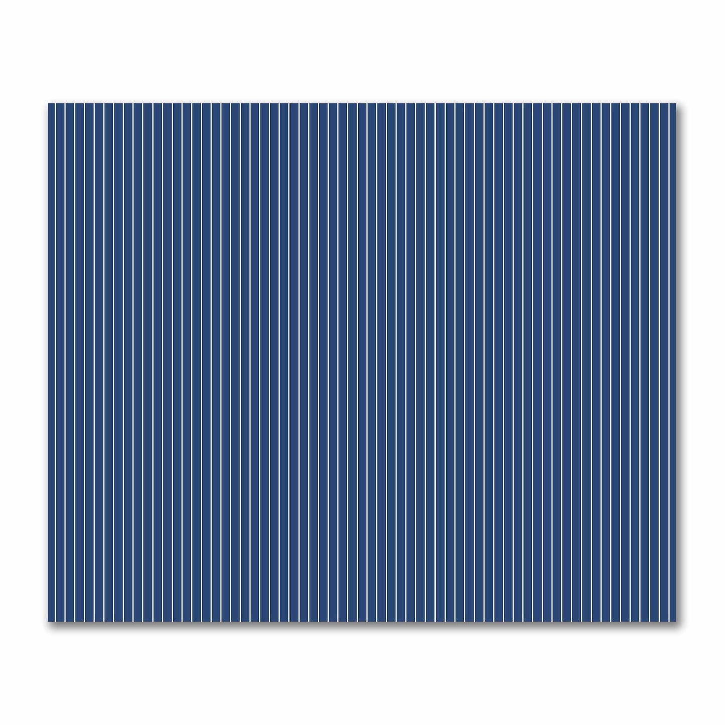 Cotton Sateen Fabric with Fine Pale Cream Stripes on Royal Blue, FACS-1293-152