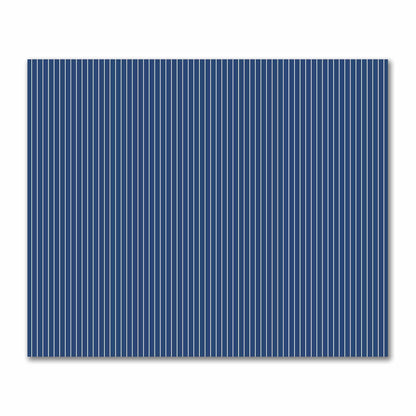 Cotton Sateen Fabric with Fine Pale Cream Stripes on Royal Blue, FACS-1293-152