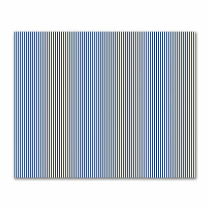 Cotton Sateen Fabric with Thin Royal Blue Bars on Pale Cream, FACS-1293-241