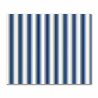 Cotton Sateen Fabric with Thin Royal Blue Bars on Pale Cream, FACS-1293-241