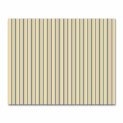 Canvas Fabric with Fine Royal Blue Stripes on Tan, FACS-1294-151