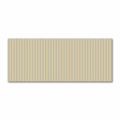 Canvas Fabric with Fine Royal Blue Stripes on Tan, FACS-1294-151