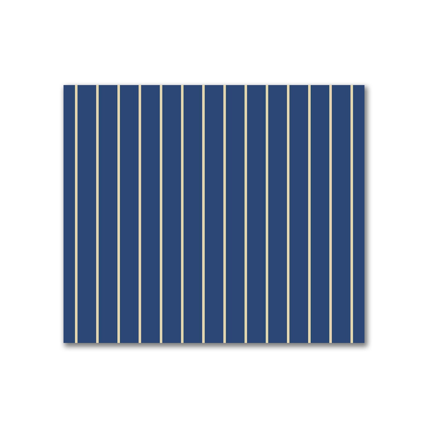 Cotton Sateen Fabric with Fine Tan Stripes on Royal Blue, FACS-1294-152
