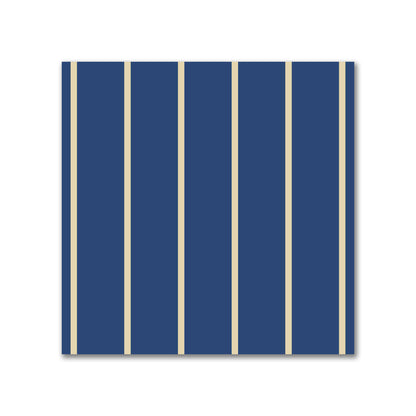Cotton Sateen Fabric with Fine Tan Stripes on Royal Blue, FACS-1294-152