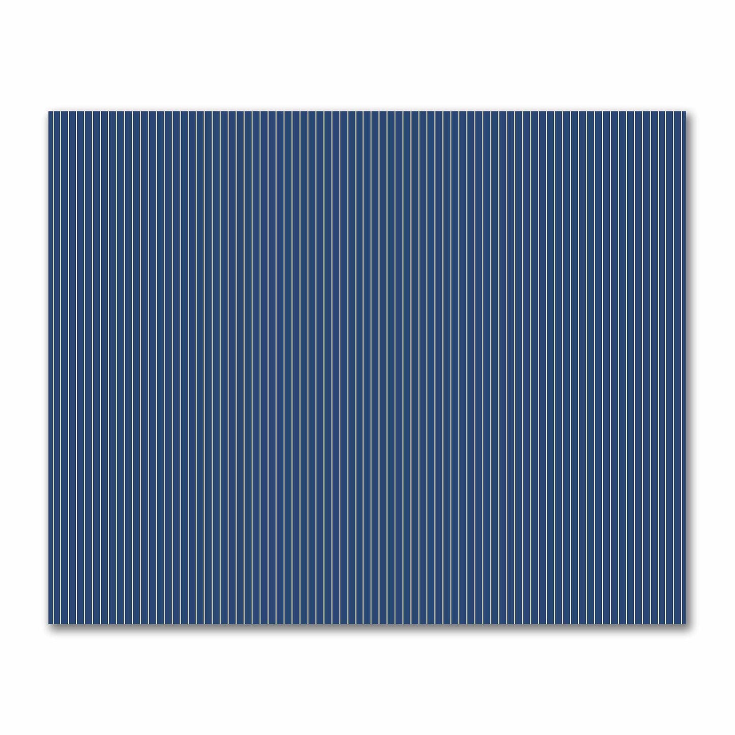Cotton Sateen Fabric with Fine Tan Stripes on Royal Blue, FACS-1294-152