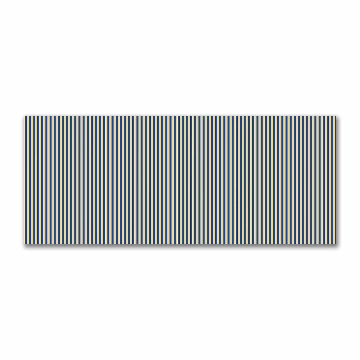 Canvas Fabric with Thin Royal Blue Bars on Tan, FACS-1294-241