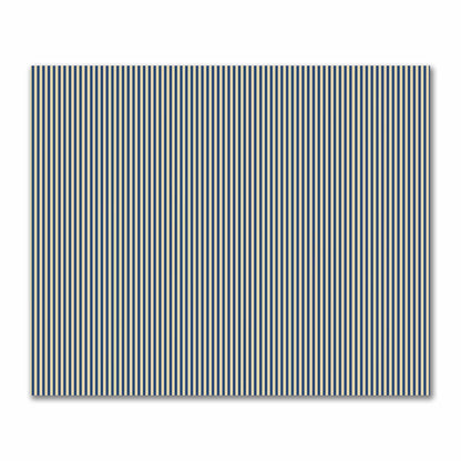 Canvas Fabric with Thin Royal Blue Bars on Tan, FACS-1294-241