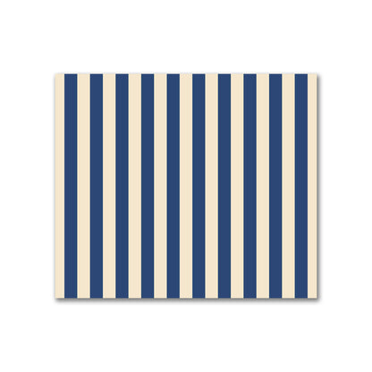 Cotton Sateen Fabric with Royal Blue Bars on Beige, FACS-1295-051