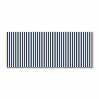 Cotton Sateen Fabric with Royal Blue Bars on Beige, FACS-1295-051