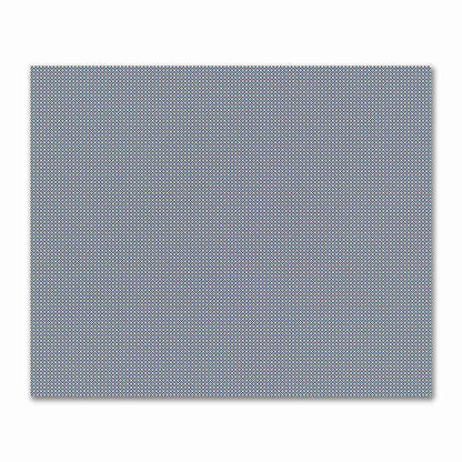 Beige Cotton Sateen Fabric with Royal Blue Repeating Square Motif Print | FACS-1295-122