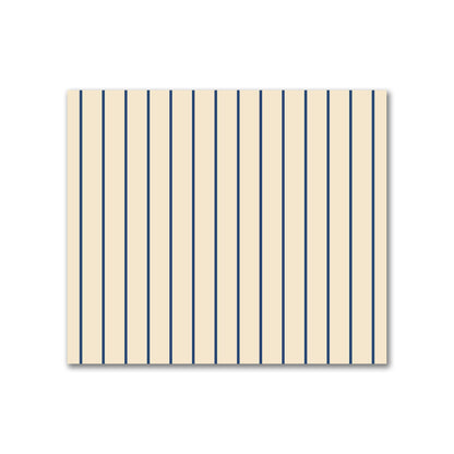 Cotton Sateen Fabric with Fine Royal Blue Stripes on Beige, FACS-1295-151