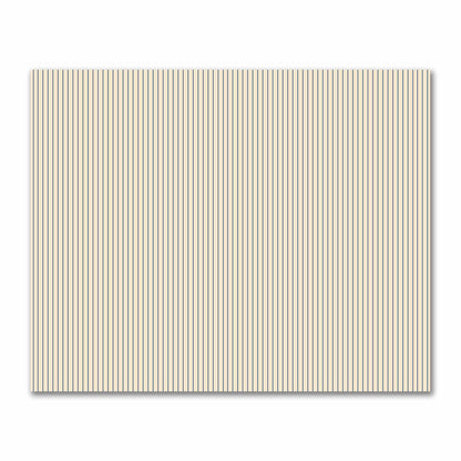 Cotton Sateen Fabric with Fine Royal Blue Stripes on Beige, FACS-1295-151