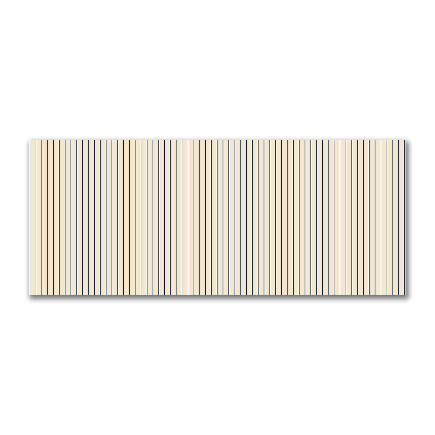 Cotton Sateen Fabric with Fine Royal Blue Stripes on Beige, FACS-1295-151