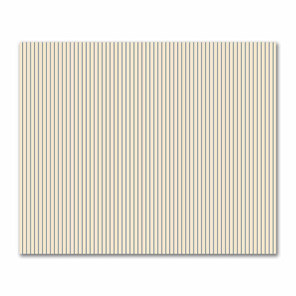 Cotton Sateen Fabric with Fine Royal Blue Stripes on Beige, FACS-1295-151