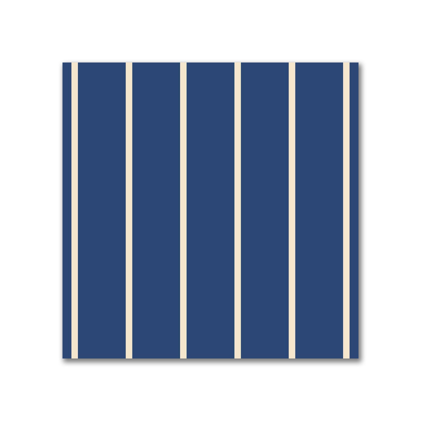 Cotton Sateen Fabric with Fine Beige Stripes on Royal Blue, FACS-1295-152