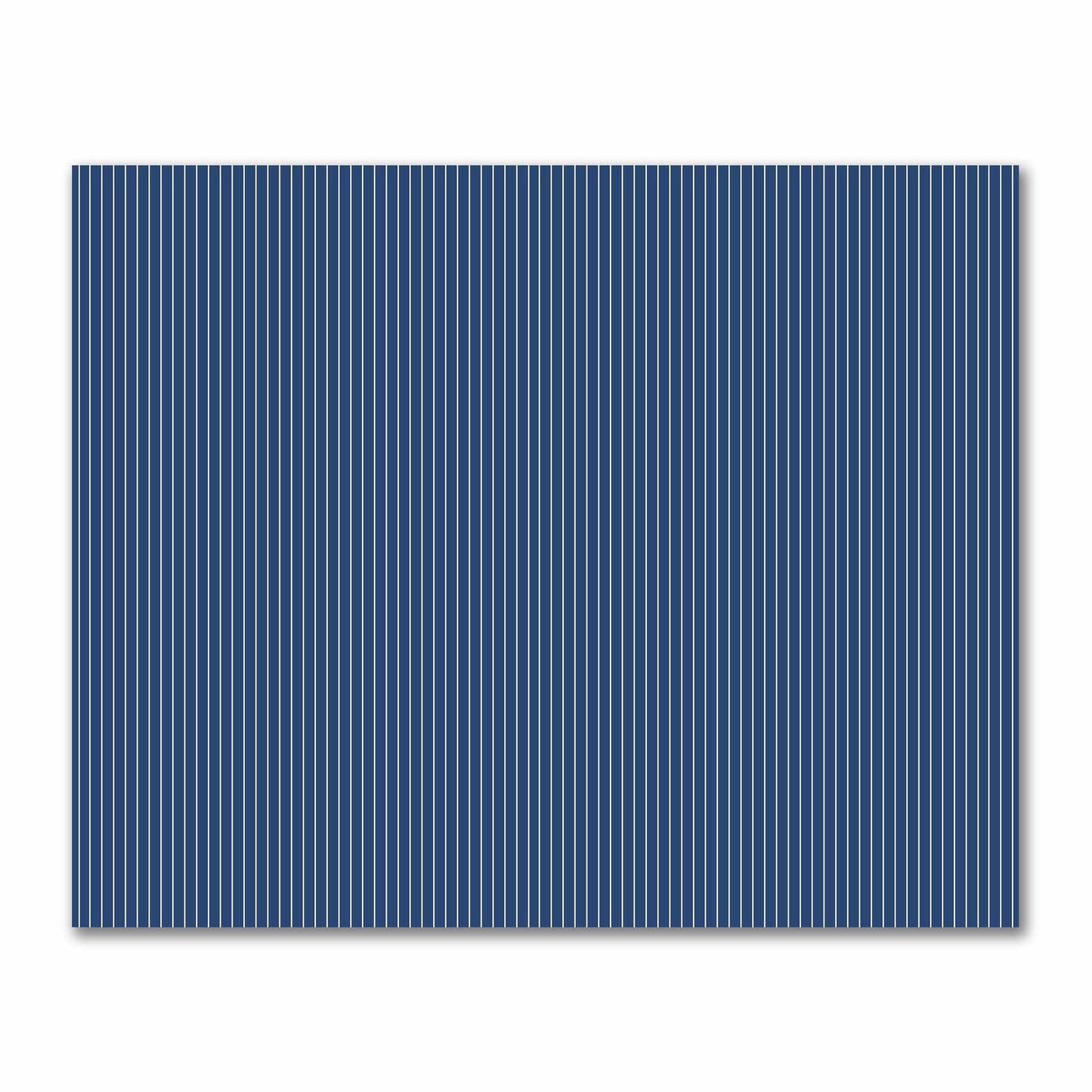 Cotton Sateen Fabric with Fine Beige Stripes on Royal Blue, FACS-1295-152