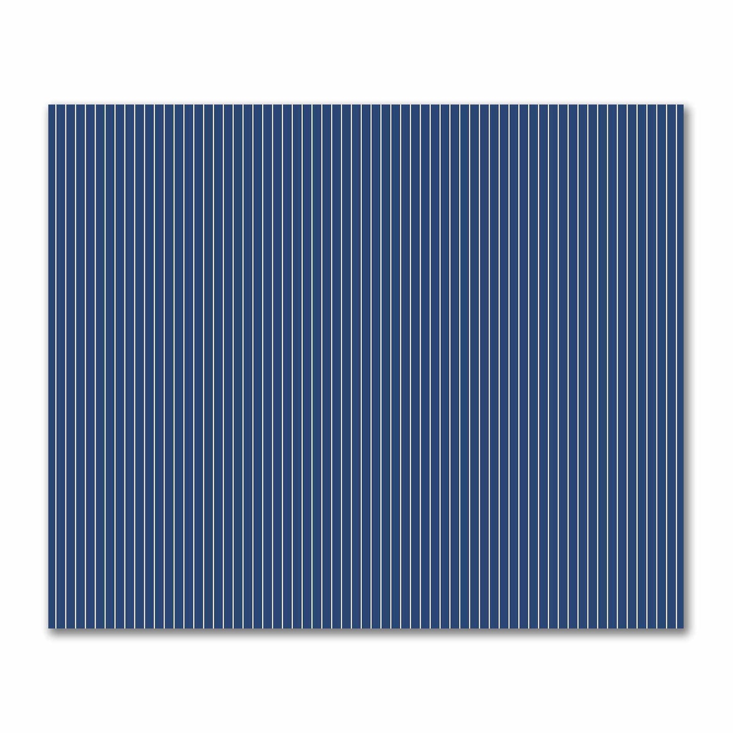 Cotton Sateen Fabric with Fine Beige Stripes on Royal Blue, FACS-1295-152
