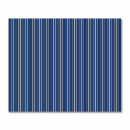 Cotton Sateen Fabric with Fine Beige Stripes on Royal Blue, FACS-1295-152