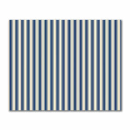 Cotton Sateen Fabric with Thin Royal Blue Bars on Beige, FACS-1295-241