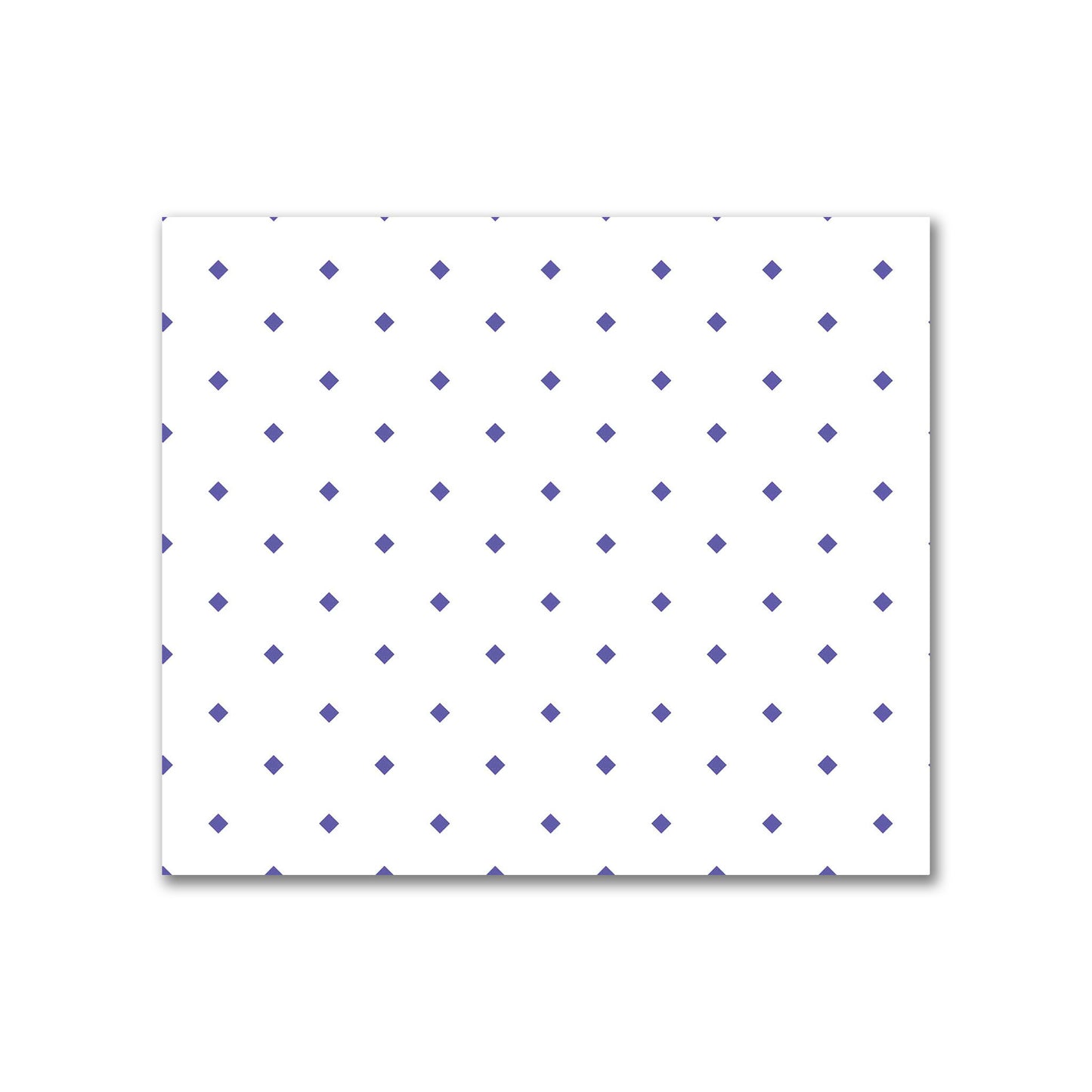 Off-White Cotton Sateen Fabric with Purple Diamonds, FACS-1300-101