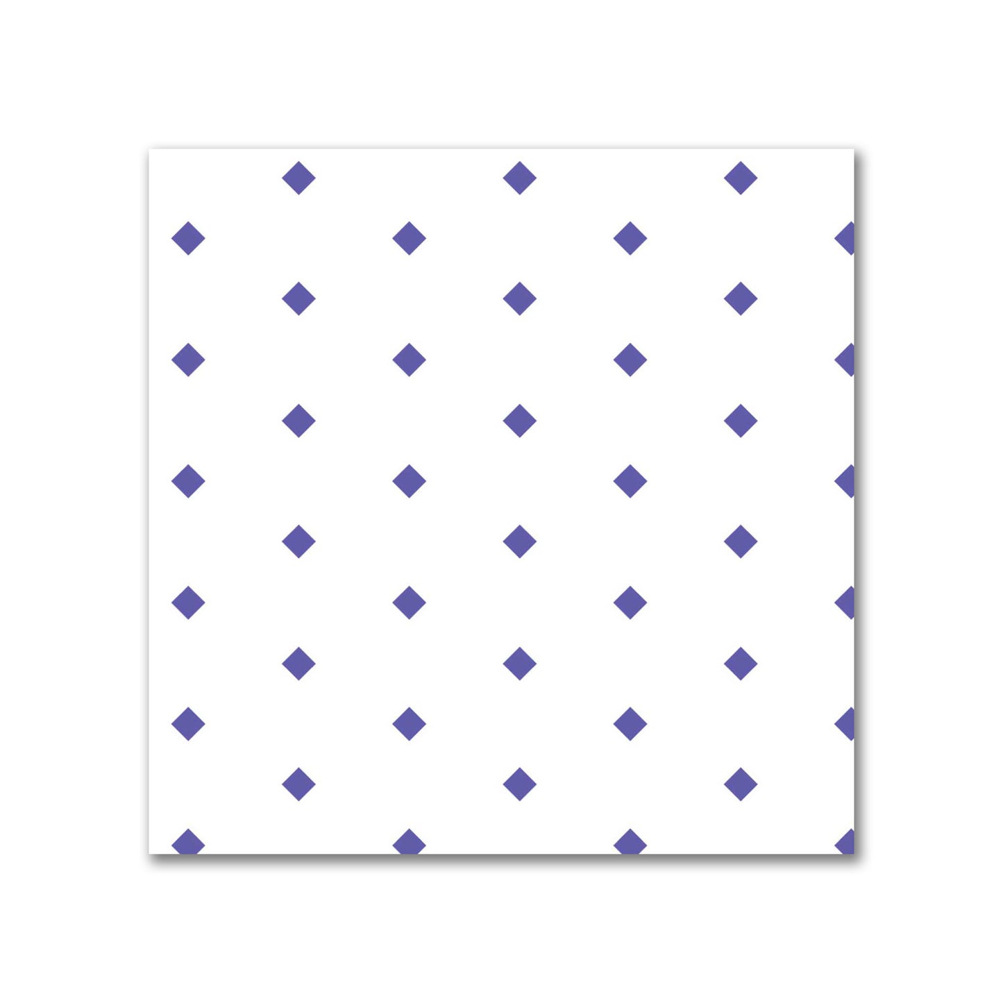 Off-White Cotton Sateen Fabric with Fine Purple Diamonds, FACS-1300-111