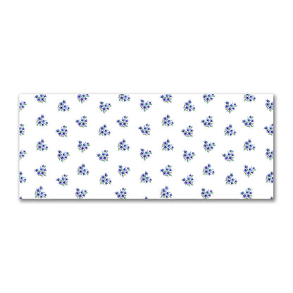 Cotton Sateen Fabric with Hand-painted Purple Watercolor Floral Pattern Print, FACS-1305