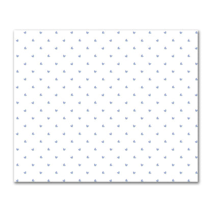 Cotton Sateen Fabric with Hand-painted Small Purple Watercolor Floral Pattern Print, FACS-1306