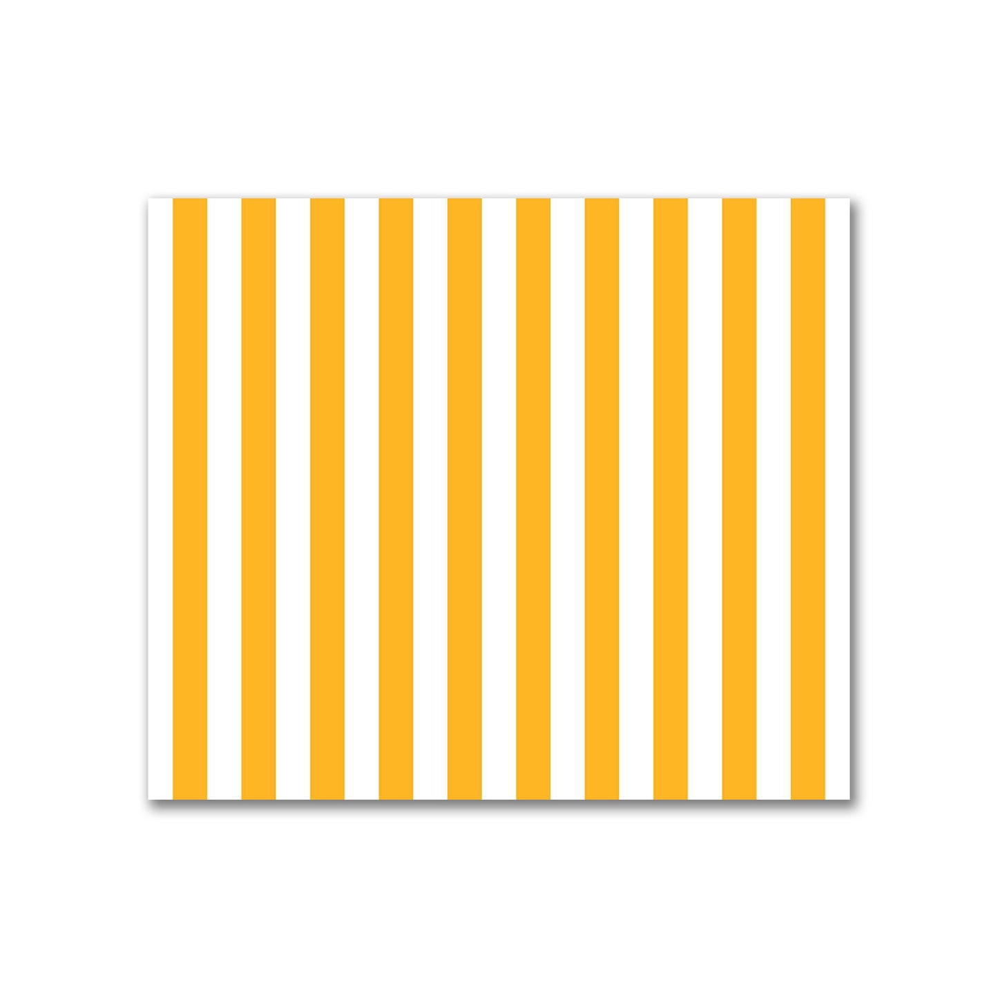 Off-White Cotton Sateen Fabric with Yellow-Orange Bars, FACS-1310-051