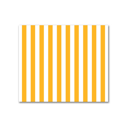 Off-White Cotton Sateen Fabric with Yellow-Orange Bars, FACS-1310-051