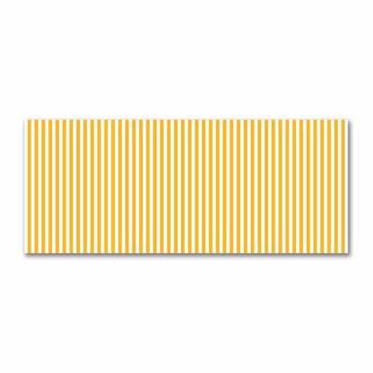 Off-White Cotton Sateen Fabric with Yellow-Orange Bars, FACS-1310-051