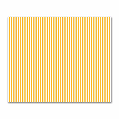 Off-White Cotton Sateen Fabric with Yellow-Orange Bars, FACS-1310-051