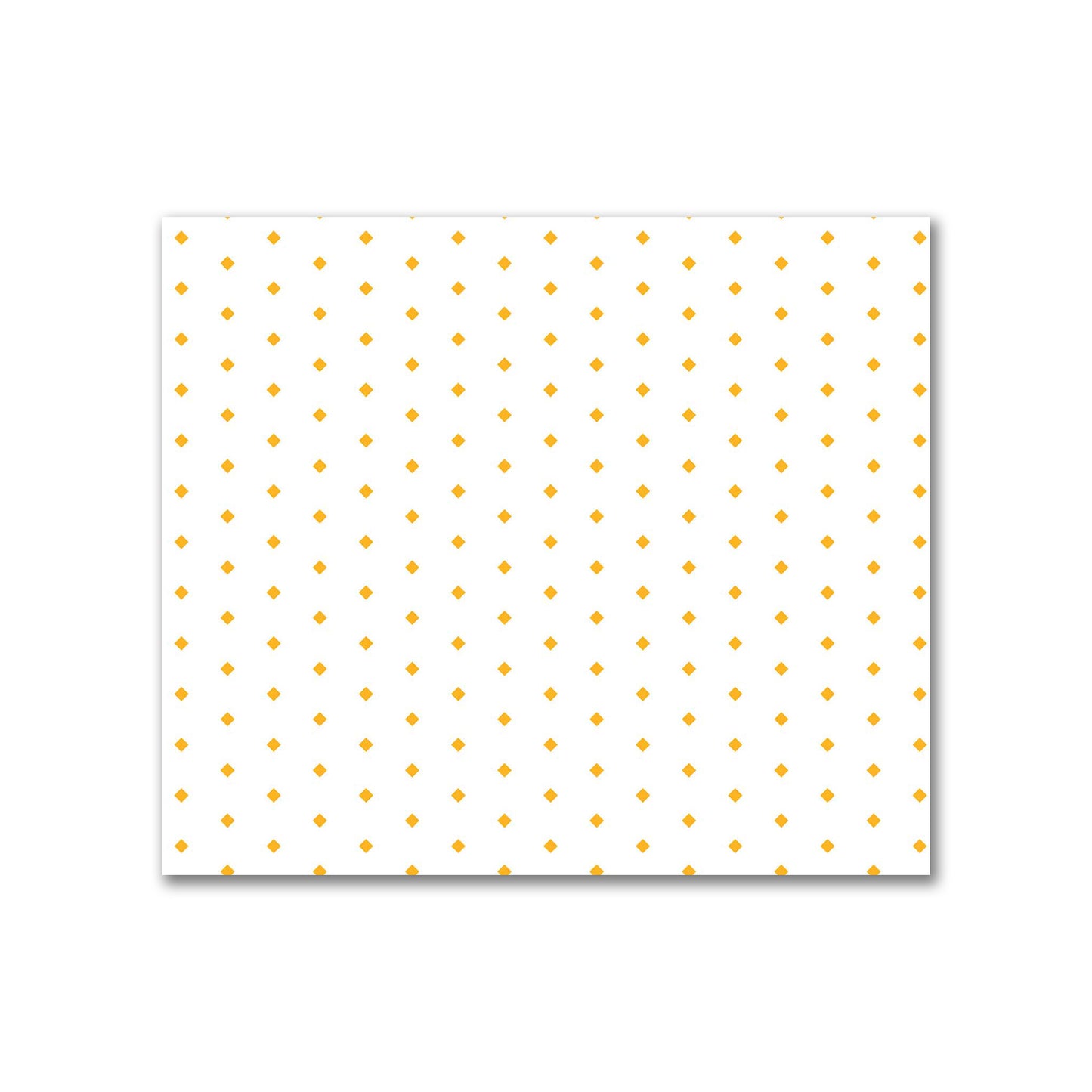 Off-White Cotton Sateen Fabric with Fine Yellow-Orange Diamonds, FACS-1310-111