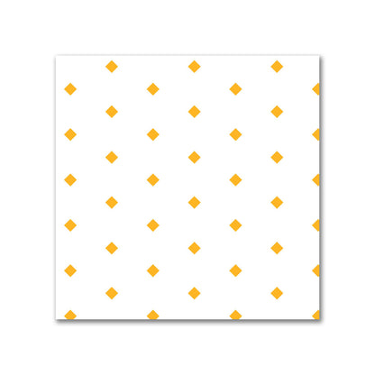 Off-White Cotton Sateen Fabric with Fine Yellow-Orange Diamonds, FACS-1310-111