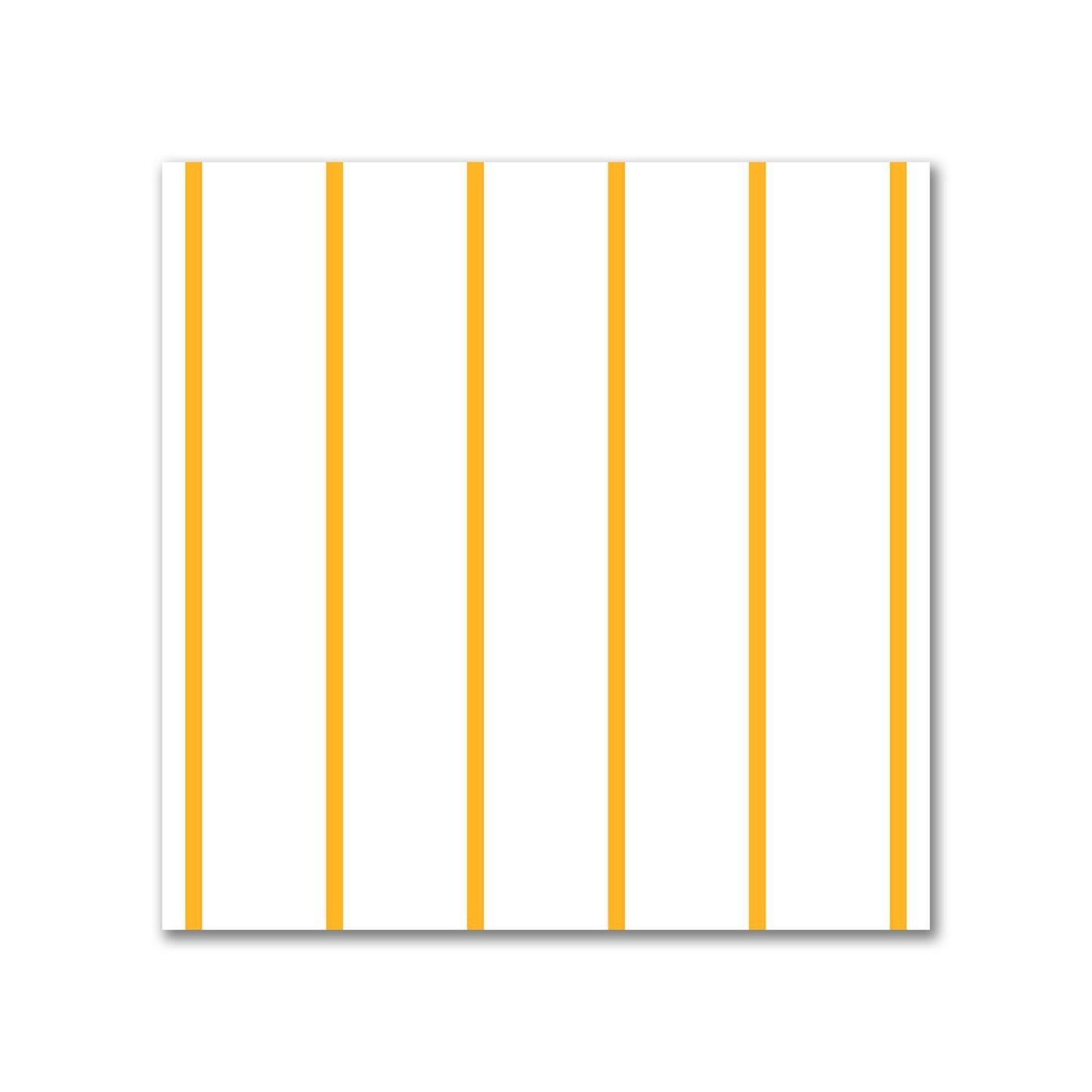Off-White Cotton Sateen Fabric with Fine Yellow-Orange Stripes, FACS-1310-151