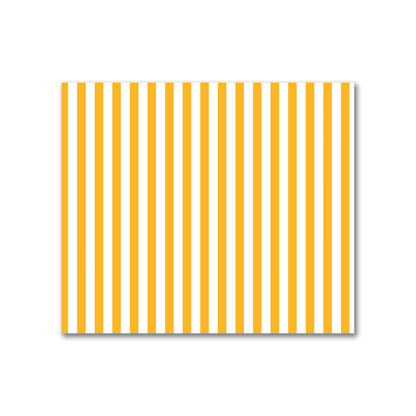 Off-White Cotton Sateen Fabric with Thin Yellow-Orange Bars, FACS-1310-241
