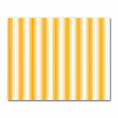 Off-White Cotton Sateen Fabric with Thin Yellow-Orange Bars, FACS-1310-241