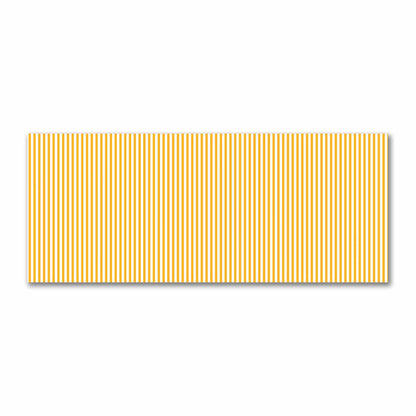 Off-White Cotton Sateen Fabric with Thin Yellow-Orange Bars, FACS-1310-241