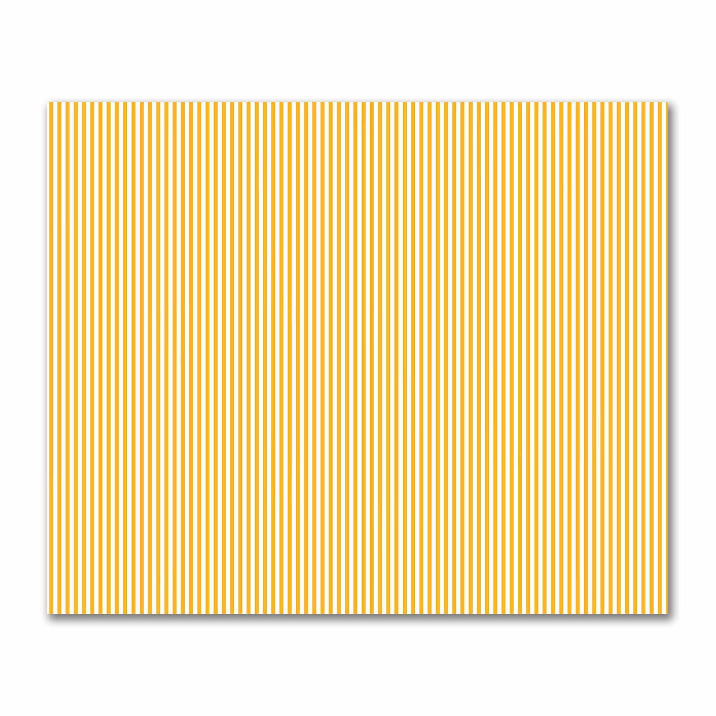 Off-White Cotton Sateen Fabric with Thin Yellow-Orange Bars, FACS-1310-241