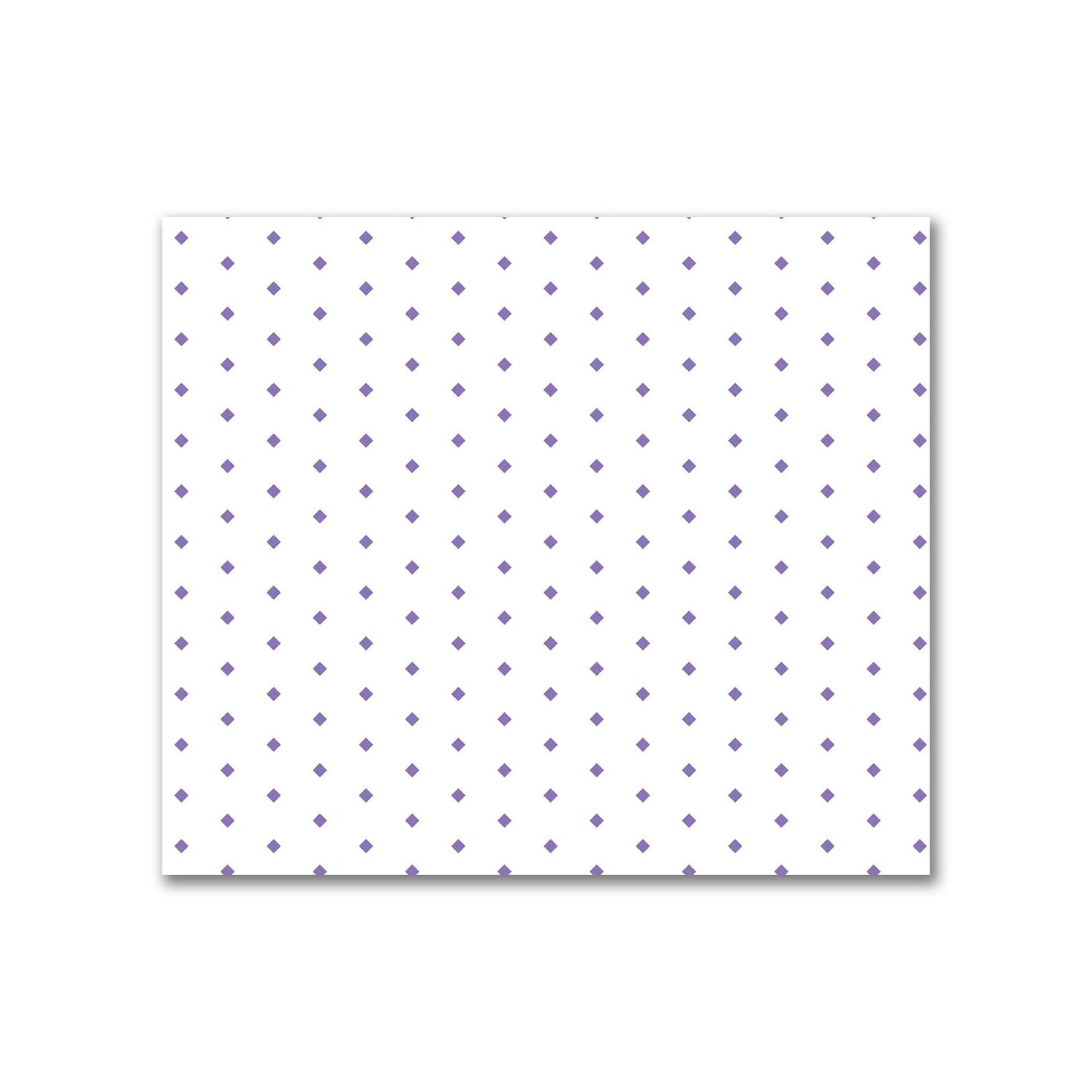 Off-White Cotton Sateen Fabric with Fine Purple Diamonds, FACS-1320-111