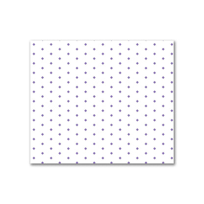 Off-White Cotton Sateen Fabric with Fine Purple Diamonds, FACS-1320-111