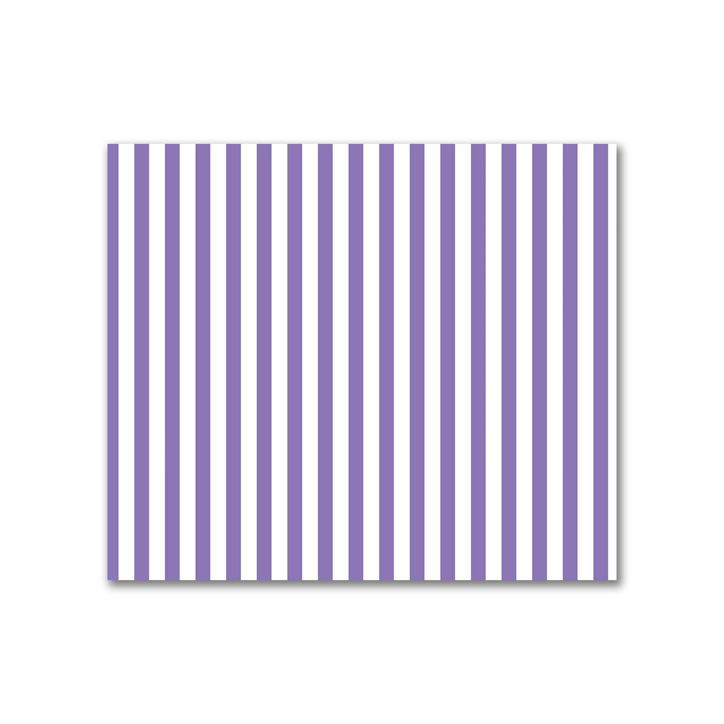 Off-White Cotton Sateen Fabric with Thin Purple Bars, FACS-1320-241