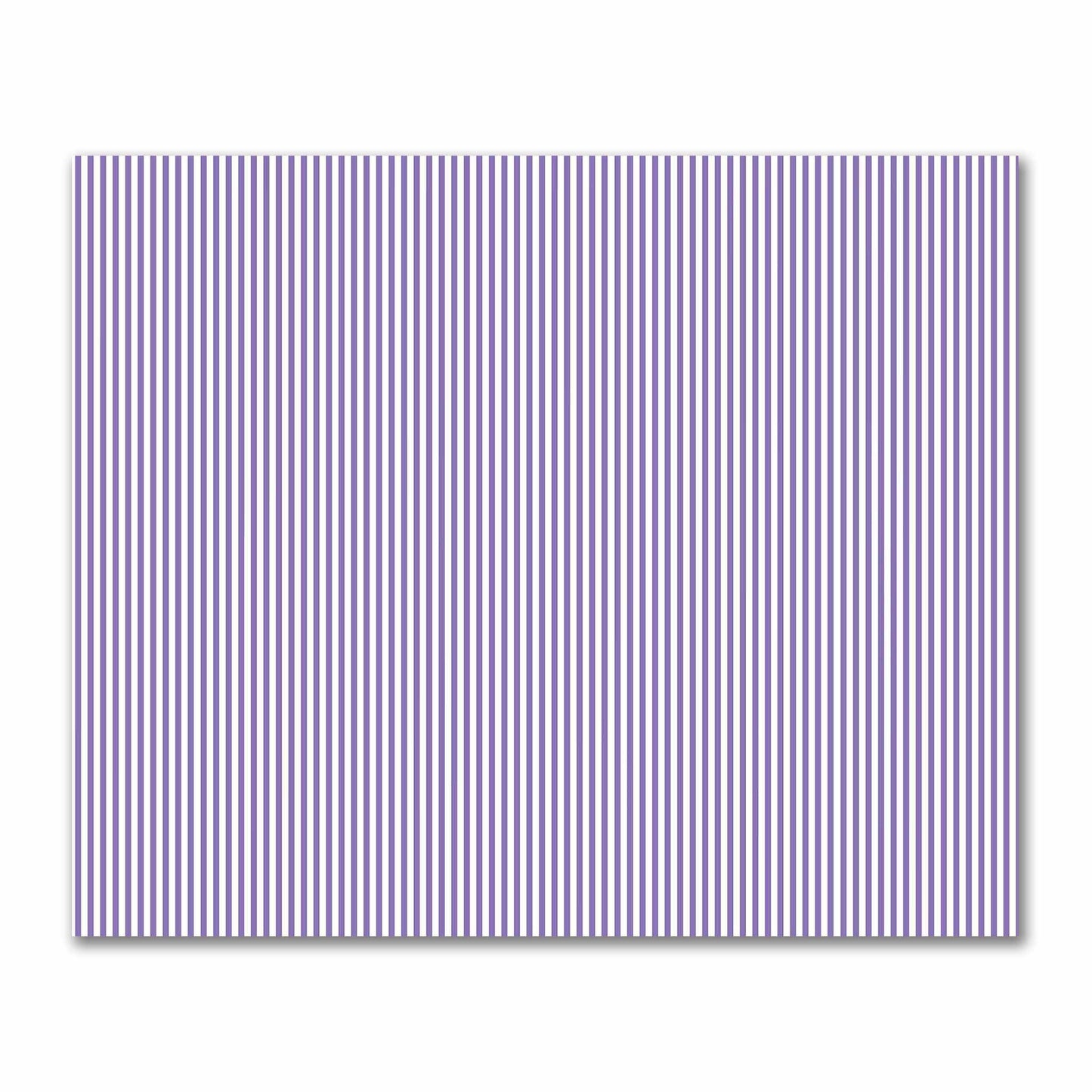 Off-White Cotton Sateen Fabric with Thin Purple Bars, FACS-1320-241