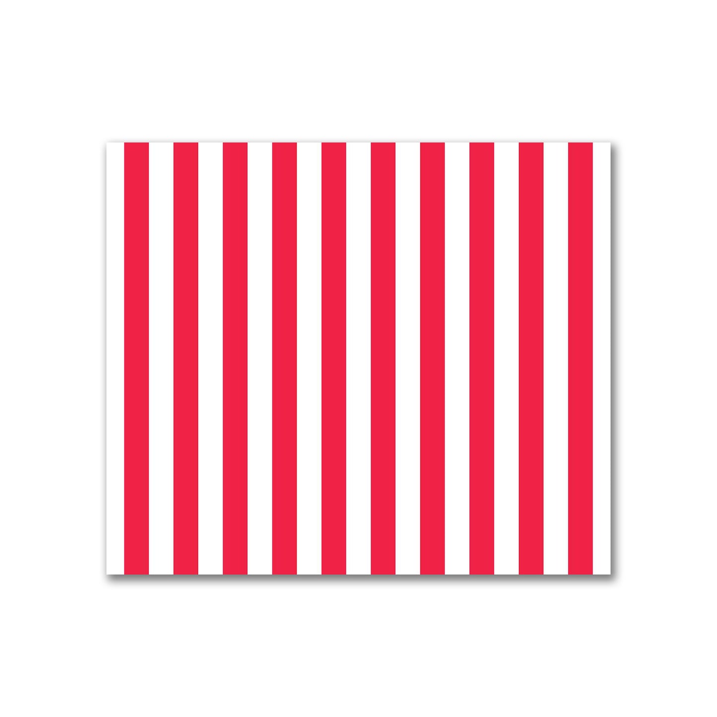Off-White Cotton Sateen Fabric with Red Bars, FACS-1330-051