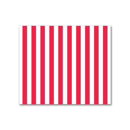 Off-White Cotton Sateen Fabric with Red Bars, FACS-1330-051