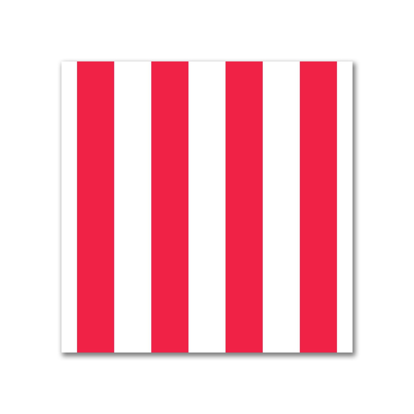 Off-White Cotton Sateen Fabric with Red Bars, FACS-1330-051