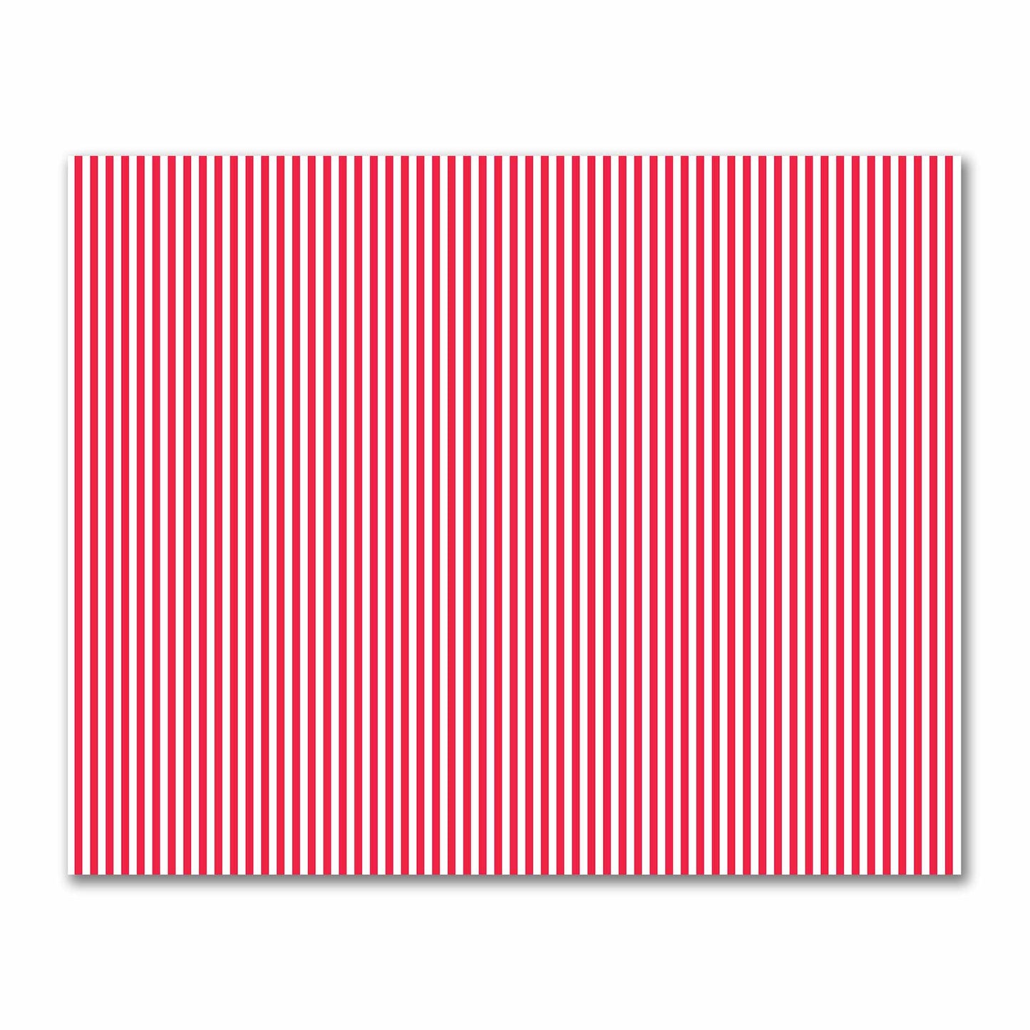 Off-White Cotton Sateen Fabric with Red Bars, FACS-1330-051