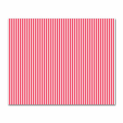 Off-White Cotton Sateen Fabric with Red Bars, FACS-1330-051